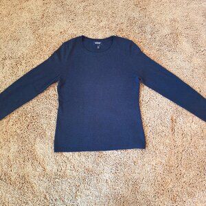 Lands End cashmere sweater - navy blue